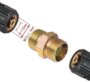 Brass <b>Hex</b> Nipple BSP NPT BSPT Male Thread Flexible High Pressure Pipe Fitting Connector OEM Custom (AOL-010) SAE#130137 - Product Image 2