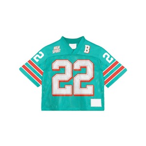 Maillot de football américain unisexe noir en maille polyester personnalisé Buffalo, uniforme d'équipe, col en V, impression numérique, respirant, vente en gros - Product Image 2