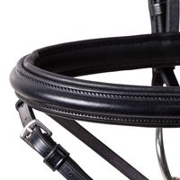 Bridon en cuir de qualité supérieure avec logo personnalisé, réglable pour l'équitation, l'entraînement et les concours, durable, directement de l'usine.
