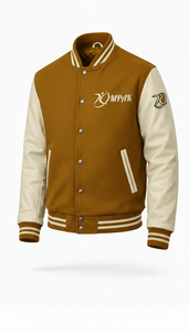 Style Urbain Américain Manches en Cuir Lettres en Chenille Style Urbain Tendance Université Professionnelle - Product Image 6