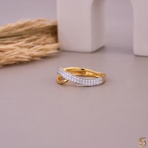 Anillo Infinito de Plata 925 con Moissanita, Diseño Entrecruzado, Apilable, para Aniversario, Satani Brothers - Product Image 3