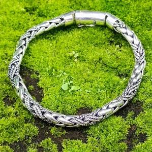 KH-CHB014สร้อยข้อมือโซ่เส้นเล็กสำหรับผู้ชาย/ผู้หญิงใช้ประจำวันสร้อยข้อมือไข่มุกน่ารักดีไซน์แบบโซ่ถักทอ - Product Image 2