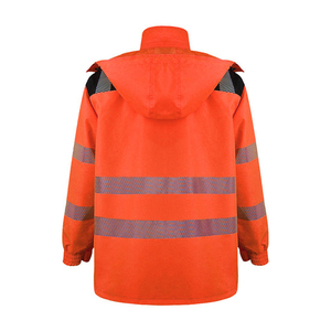 Ropa de Trabajo de Seguridad Unisex, Ligera, Impermeable, de Lona Suave con Camuflaje, Alta Visibilidad, ANSI Clase 1, con Capucha Reflectante - Product Image 4