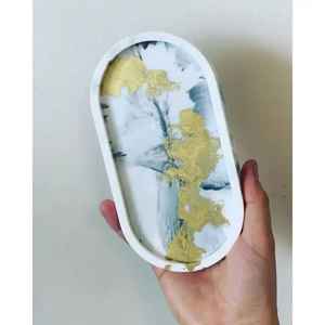 Nouvel Arrivage Plateau en Résine Époxy pour Service Alimentaire Écologique Compatible Lave-Vaisselle Décoration Maison Mariage Prix de Gros - Product Image 1