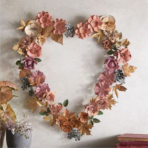 Handmade Gold Metal Leaf <b>Wall</b> Wreath Modern Iron Laurel Hanging Decoration for Christmas Wedding Party Home <b>Wall</b> Decor Floral - Product Image 5