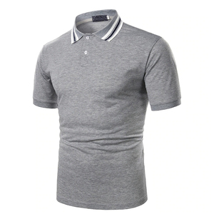 Chemises polo pour hommes en coton de qualité supérieure, logo brodé personnalisé, polos décontractés de marque, hauts de sport pour hommes - Product Image 6