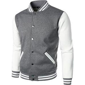 Veste universitaire pour homme à prix raisonnable, coupe classique, col rabattu, fermeture boutonnée, style décontracté, vêtement d'automne, nouvelle arrivée - Product Image 4