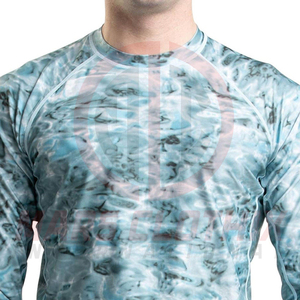 Camiseta de Compresión de Manga Larga para Hombre con Estampado de Sublimación Personalizado de Nuevo Diseño, Camiseta Deportiva con Logotipo Personalizado - Product Image 3