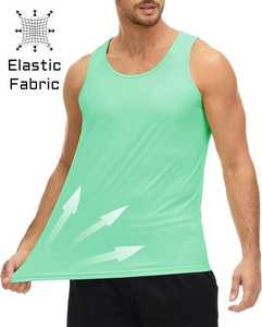 Camiseta sin mangas informal para hombre con protección UPF 50+, de secado rápido, para verano, entrenamiento, musculación, sin mangas, de punto sólido, para nadar, playa, culturismo - Product Image 3