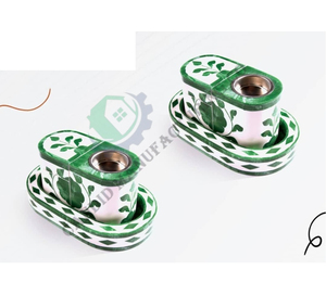 Ensemble de porte-encens floraux verts, aspect marbre, diffuseur d'aromathérapie, support de décoration de bureau - Product Image 2