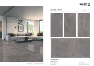 Carrelage en porcelaine poli brillant grand format classique 600x1200 pour murs et sols, utilisation intérieure et extérieure - Product Image 5