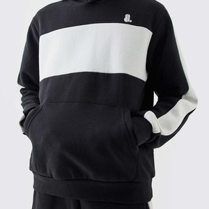 Nouvel ensemble de survêtement sportif hiver pour homme, col rond, imprimé color block, respirant, séchage rapide, 2-en-1, 100% coton, logo frontal - Product Image 4