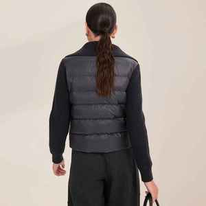 Chaleco Acolchado para Mujer, Chaleco de Punto Sólido sin Mangas con Cuello Alto, Ropa de Invierno, Chaleco Casual Personalizado a la Moda - Product Image 3