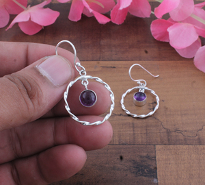 925 <b>Sterling</b> <b>Silver</b> Gold Plated Blue Lace Agate Water Drop Vintage Earrings | Wholesale Handcrafted Earrings - Product Image 1