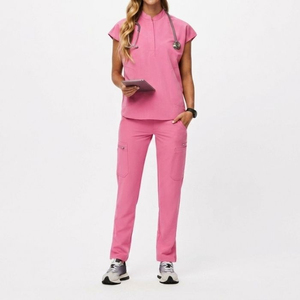 Custom Medical <b>Scrubs</b> <b>Set</b> Nurse Uniform Breathable Comfortable Hospital Workwear OEM Trusted Supplier <b>Scrub</b> Suits OEM - Product Image 4