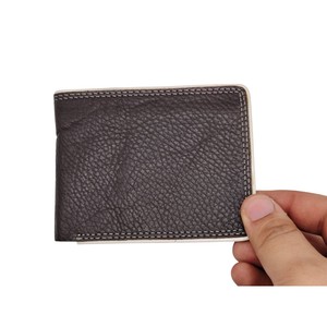 Cartera Corta de Cuero Genuino para Hombre con Logotipo Personalizado de Alta Calidad, Bordado, Bajo MOQ, Venta al Por Mayor, Múltiples Ranuras para Tarjetas, OEM, RFID - Product Image 2
