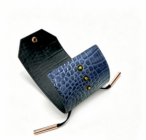 [Customised Logo] Castello Croco Embossed Genuine Leather Slim <b>Long</b> <b>Wallet</b> Button Closure Luxury <b>Wallet</b> <b>for</b> <b>Men</b> - Product Image 3
