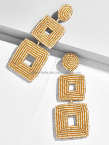 Patrón de forma de ala personalizable con cuentas de animales marinos, pendientes de tuerca, estilo clásico de moda para compromiso de boda o regalo de fiesta - Product Image 5