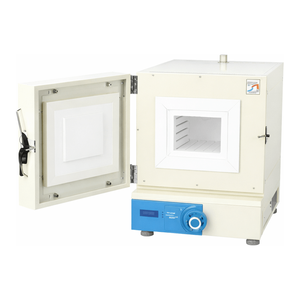Four à moufle programmable électrique 220V 1450°C à chauffage 4 côtés en fibre céramique pour traitement thermique en laboratoire - Product Image 1