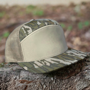 Custom Camouflage Outdoor Hat 7 Panel Structured <b>Camo</b> Trucker <b>Cap</b> Snapback Mesh Hat for Hunting Wholesale - Product Image 1