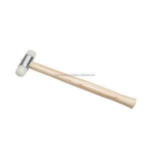 Nylon Hammer with Wooden Handle 1.5 Inch Faces for Jewelry <b>Metal</b> Leather Craft - Product Image 3