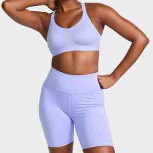 Vente flash : Ensemble de yoga pour femmes, vêtements de sport et de fitness, logo personnalisé, uni, sans motif, pour la salle de sport, l'entraînement, 4 pièces - Product Image 5