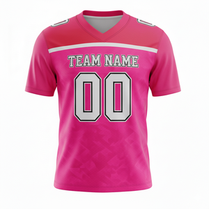 Maillot de football américain personnalisé en polyester respirant à manches courtes, disponible en grandes tailles – Vente en gros - Product Image 5