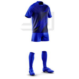 Maillot et short de rugby personnalisés brodés, légers, pour hommes, compétitions sportives d'équipe, 100 % polyester - Product Image 2