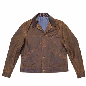 Custom <b>Men</b> Biker Leather Jacket Genuine Lambskin Slim Fit Zipper Motorcycle Biker Style Western Cowboy Coats For <b>Men's</b> - Product Image 3