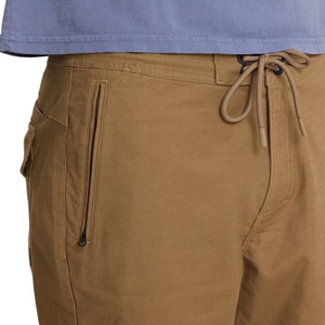 Shorts Bermuda Marron pour Homme, Couleur Unie, Logo Avant, Taille Mi-Haute, Fermeture à Cordon, Style Décontracté, Polyester, Séchage Rapide, Respirant - Product Image 3