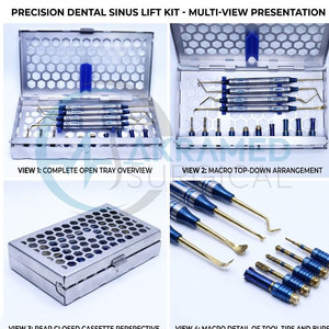 ชุดเครื่องมือผ่าตัดไซนัสแบบเข้าถึงด้านข้าง Akramed Surgical AK-SL-54523 - ด้ามจับตามหลักสรีรศาสตร์ ได้รับการรับรองมาตรฐาน CE ระดับ II สำหรับการใช้งานทางคลินิก แบบ 3 ขากรรไกร - Product Image 6