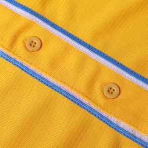 High Quality 100% Polyester Plain Dyed <b>Light</b> Wight Breathable Quick Dry Short Sleeve Baseball Jersey Unisex - Product Image 3