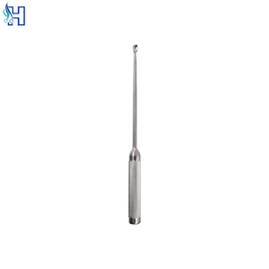 Curettes dermiques à une extrémité, Curette Buck Ear droite et aiguisée, Taille personnalisée, Acier inoxydable de qualité médicale, Ensemble d'instruments manuels - Product Image 1