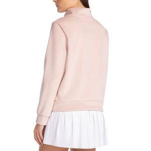 Custom <b>Women</b> <b>Quarter</b> <b>Zip</b> Pullover Long Sleeve Active Top Breathable Quick Dry Fitness Shirt OEM ODM Wholesale Supplier - Product Image 4