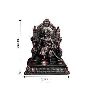 Statue Chhatrapati Shivaji Maharaj en résine artisanale de qualité supérieure Excellent article de décoration intérieure et de cadeau - Product Image 4