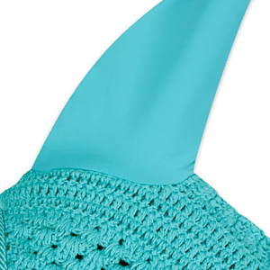 Equestrian Horse <b>Fly</b> Veil Custom Logo Ear Bonnet Premium Crochet Horse Ear <b>Net</b> Comfortable Custom Color Riding Gear - Product Image 4