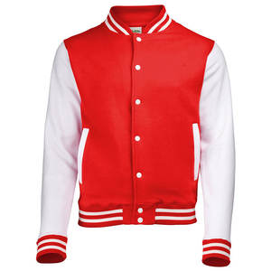 Chaquetas Deportivas Personalizadas al por Mayor para Hombre, Chaqueta Varsity de Satén con Cuello Alto Delgado en Blanco y Azul para el Equipo Warriors Starter - Product Image 4