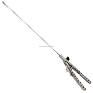 คีมจับเข็มแบบ Laparoscopic J&J ชนิดตรงและโค้ง ปรับตำแหน่งปากคีมอัตโนมัติ ใช้ซ้ำได้ ผลิตจากสแตนเลส สำหรับการผ่าตัดในโรงพยาบาล - Product Image 6