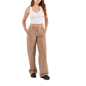 กางเกงยีนส์สีกากีคุณภาพสูงกางเกงคาร์โก้ทันสมัยเอวต่ำสำหรับผู้หญิงผ้าสแปนเด็กซ์คุณลักษณะเซ็กซี่ผ้าสแปนเด็กซ์ออกแบบโลโก้ได้ตามต้องการ - Product Image 5