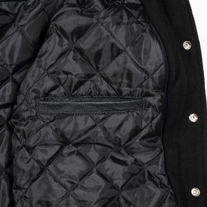 Custom Logo Wool Chenille Embroidery <b>Baseball</b> Letterman Collage <b>Baseball</b> <b>Jackets</b> <b>Men</b> Vintage Blank Leather Sleeve Varsity <b>Jacket</b> - Product Image 4