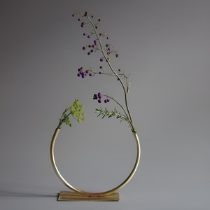 Metal Gold Color Flower <b>Vase</b> With Superior Quality Round Shape Flower <b>Stand</b> For Home Hotel Wedding Usage - Product Image 3