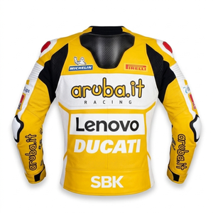 Chaqueta de Motociclismo Scott Redding WSBK, Personalizada Rucati, de Cuero de Canguro, con Certificación MotoCP CE, Chaqueta Profesional para Hombre - Product Image 2