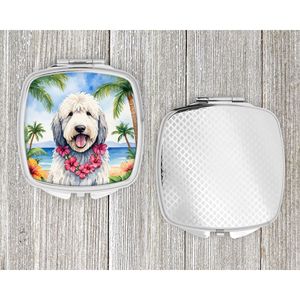 Komondor Luau miroir de maquillage de voyage compact miroir décoratif de poche pliant pour femmes et filles cadeau - Product Image 4
