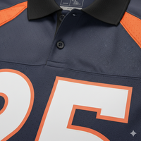 Maillot de football respirant en gros à col, impression numérique personnalisée, manches courtes, chemise de sport