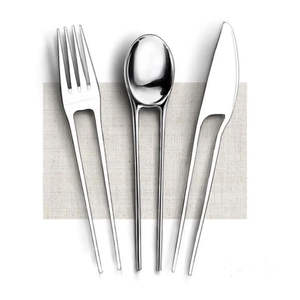 Juego de cubiertos de metal de primera calidad para una experiencia gastronómica elegante y una presentación de alimentos profesional. - Product Image 5