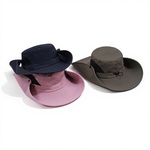 Chapeau de pêcheur à large bord réglable à séchage rapide pour homme, en maille respirante, léger, protection solaire, protection du cou, pour la randonnée en montagne - Product Image 1