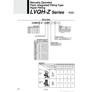 LVQH20-Z06R-1 de soupape de commande de liquide chimique haute pureté SMC Pneumatics - Product Image 2