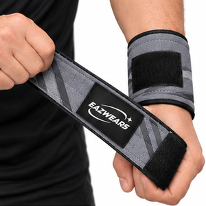 Muñequeras Ajustables Personalizadas para Gimnasio, Levantamiento de Pesas, Entrenamiento, Fitness, Entrenamiento de Fuerza, Venta al por Mayor, Soporte Deportivo, Proveedor OEM ODM - Product Image 1