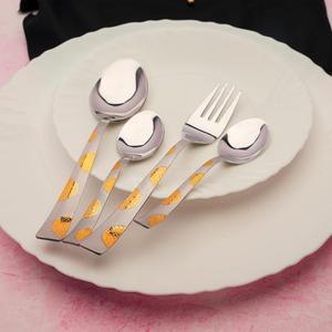 Ensemble de couverts en acier inoxydable chic, écologique et durable pour les soirées festives et l'usage quotidien - Design moderne, compatible lave-vaisselle - Product Image 1