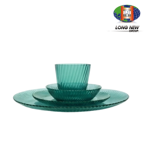 LONGNEW Ensemble de vaisselle réutilisable personnalisé en PET |   Vaisselle en plastique durable de Taïwan pour un usage quotidien - Product Image 1